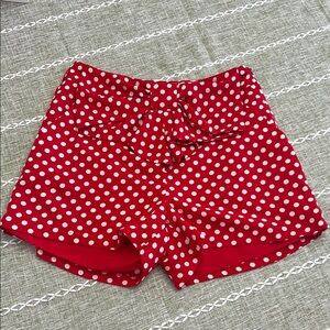 Red Polka Dot Women's Shorts Disney